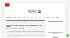 Desktop Screenshot of hondabandung.com